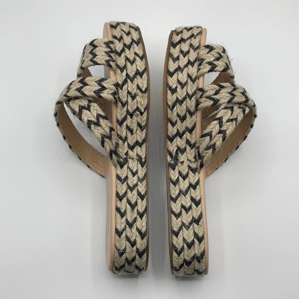 JUSTFAB Island Hopping Platform Slide Sandal 9.5